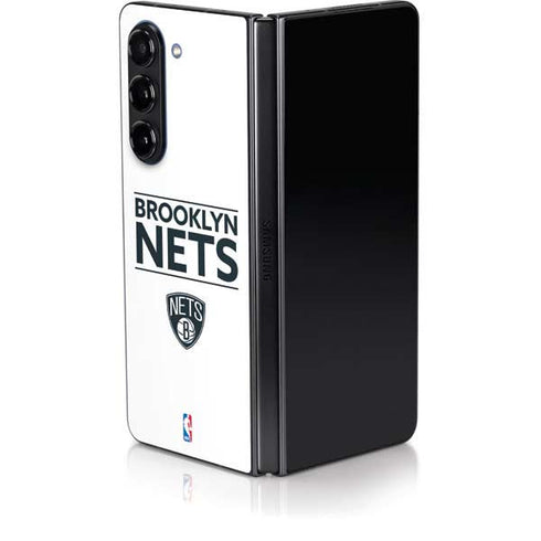 NBA Brooklyn Nets Standard - White Galaxy Z Fold5 5G Skin